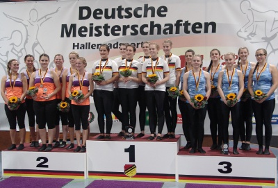 Der SKV Mörfelden gewann den DM-Titel im 6er Einrad. Foto: Wilfried Schwarz