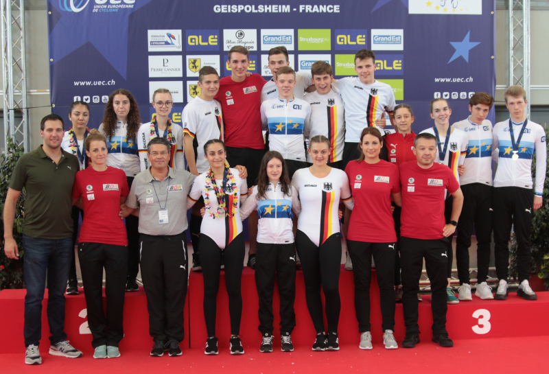 Das erfolgreiche deutsche EM-Team in Geispolsheim. Foto: Wilfried Schwarz