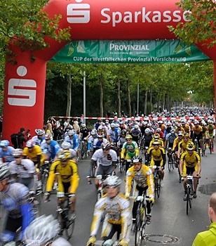 Jedermannrennen des Münsterland Giro starten im Zentrum Nord