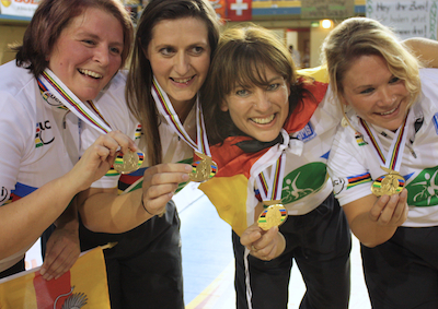 Aacher 4er Kunstrad-Weltmeisterinnen treten vom Leistungsport zurück