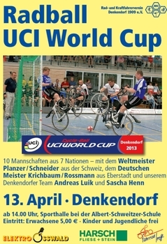 Weltcup-Auftakt im Radball am kommenden Wochenende in Denkendorf