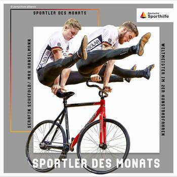 Kunstrad-Weltmeister Serafin Schefold und Max Hanselmann sind Sportler des Monats